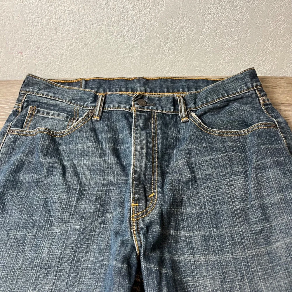 Levi's 550 Relaxed Fit Jeans Mens 36x30 Blue Dark Wash Tapered Denim Skater